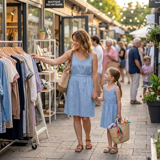 Mommy and me matching dress