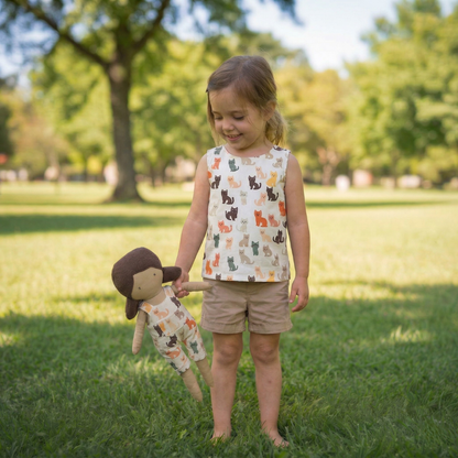 Brooklyn - Boys & Girls Everyday Matching Top with Doll