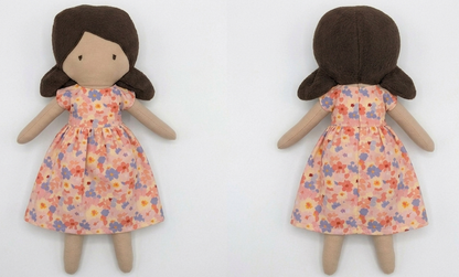 Samantha – Ensemble robe fille faite main, poupée et vêtement de poupée assortis